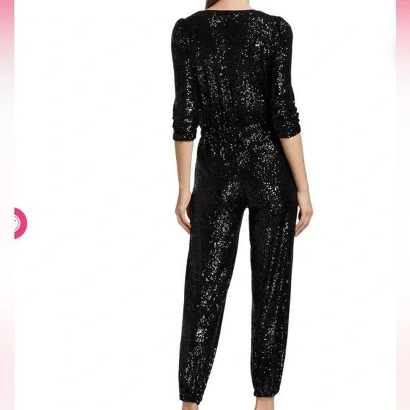 Generation Love Revolve Madison Sequin Jumpsuit Black NWT $395 - Picture 8 of 8
